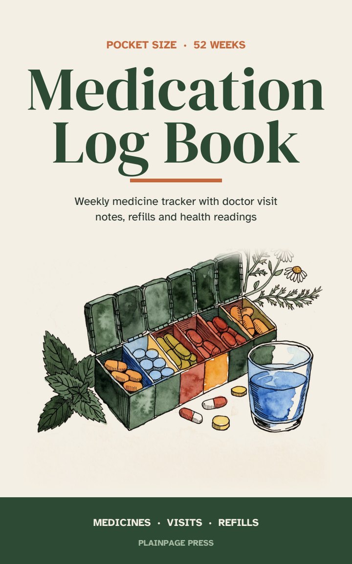 Medication Log Book cover